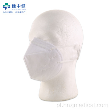 Jednorazowe 5-warstwowe medyczne maski na twarz FFP2 w kolorze białym